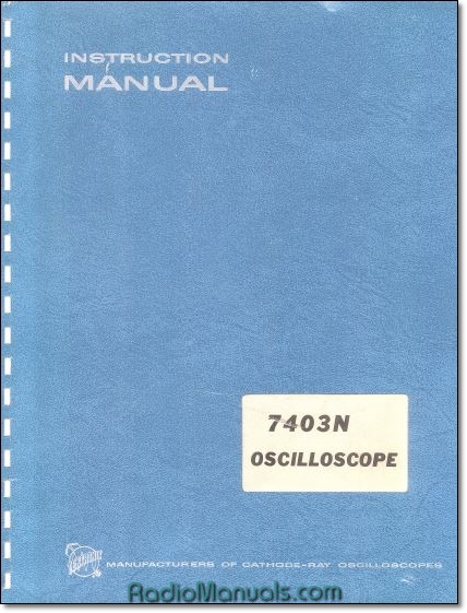 Tektronix 7403N Oscilloscope Manual